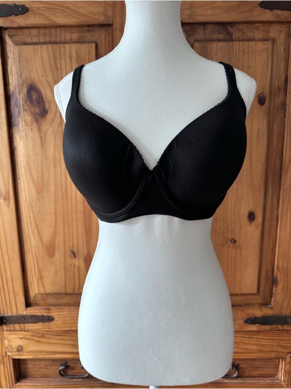 Victoria's Secret Body by Victoria Lined Demi Underwire Bra Solid Black - 36DD